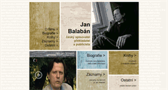 Desktop Screenshot of janbalaban.cz