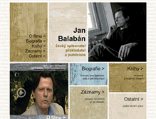 Tablet Screenshot of janbalaban.cz